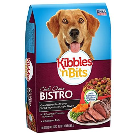 Kibbles 'N Bits Bistro Oven Roasted Beef Flavor Dry Dog Food, 3.5-Pound ...