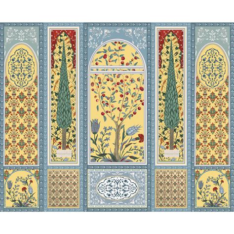 Shalimar Mughal Inspired Colorful Wallpaper | Life n Colors