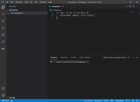 A Debugging Session in PowerShell 的图像结果