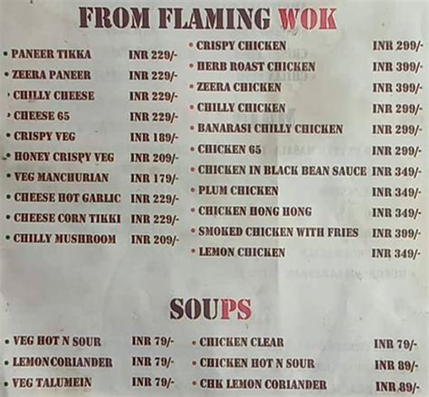 Menu at Ricky, Poovarani