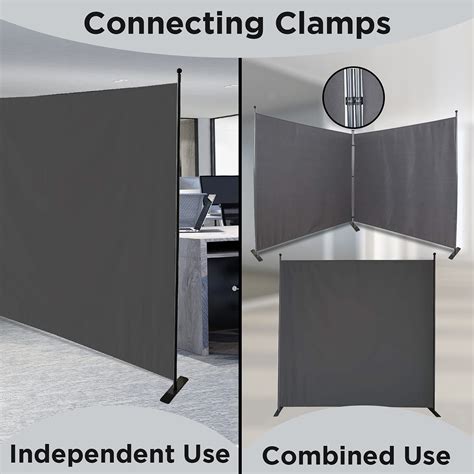 Buy Flat Leg Gray Single Divider Office Partition Room Divider ...