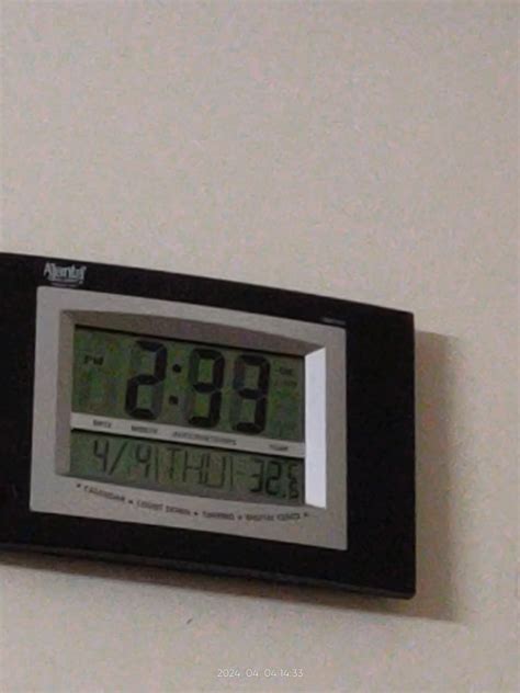 Buy Ajanta Quartz Plastic Rectangle Digital Alarm Wall Clock (29 cm x ...