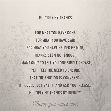 Thank you poems – Artofit