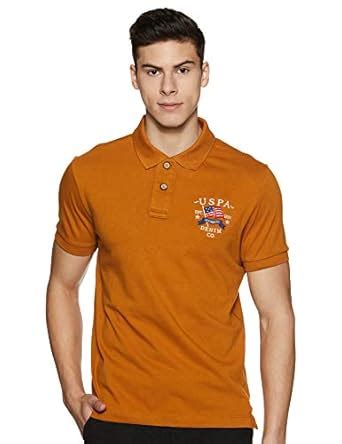 Buy U.S. POLO ASSN. Men's Solid Regular fit T-Shirt (UDTS0392_Sudan ...