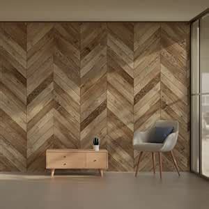 Magic Decor® Chevron Wooden Pattern Wallpaper Roll Size- (Width ...