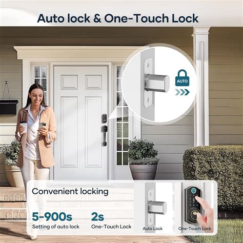 Smart Door Lock with Handle Set: SMONET Front Door India | Ubuy