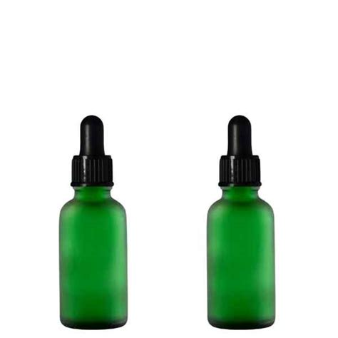 Devinez Multipurpose Refillable Green Color Frost Round Glass Bottle ...