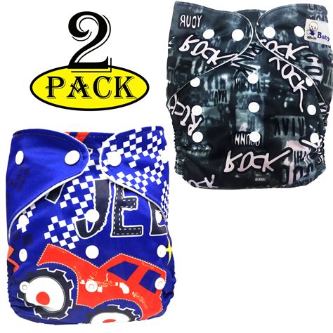Babymoon (Pack of 2) Washable Adjustable Reusable Cloth Diaper – BABYMOON