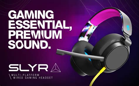 Skullcandy SLYR Wired Over-Ear Gaming Headset for PC, Playstation, PS4 ...