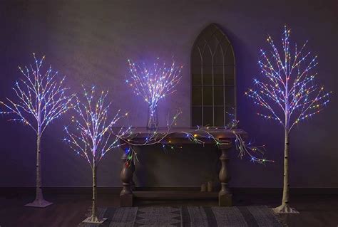 Buy Hairui Lighted Birch Tree with 200L Multi Color and Warm White ...