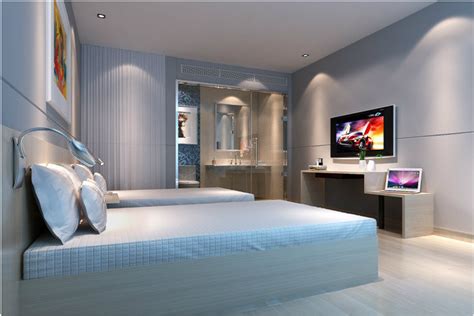 中式风格酒店式公寓卧室装修设计 – 设计本装修效果图