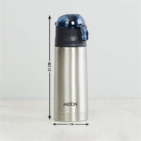 Buy MILTON Round Steel Flask - 400ml from Milton at just INR 526.0