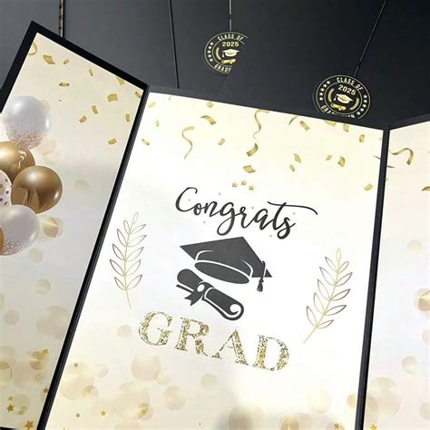 Cartão de felicitações de formatura de 2025, presente de cerimônia de ...