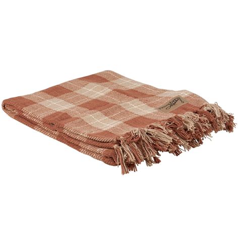 Brown Tartan Throw Blanket | Primitives By Kathy