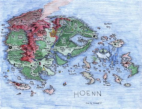 Pokemon Hoenn Map Every Pokemon Region So Far, Ranked