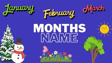 Months of the year song / Months name in English / Nursery rhyme - YouTube