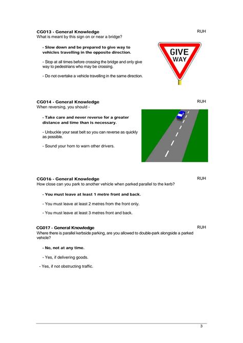 Image result for Driver License Test Questions