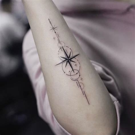 Image result for Simple Compass Tattoo Outline