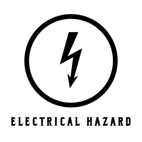 Premium Vector | Electrical hazard symbol