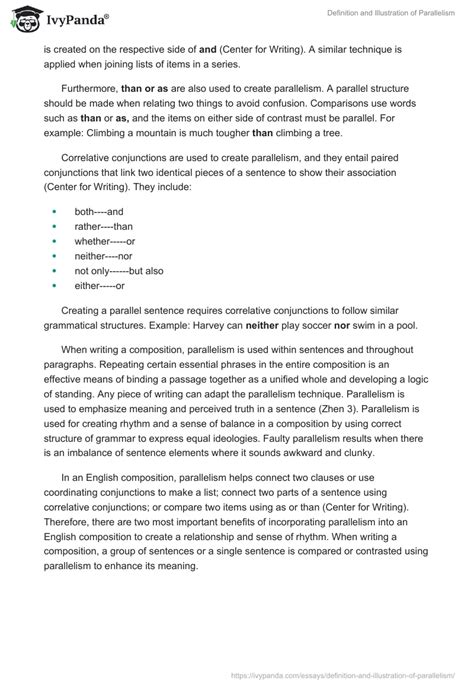 Image result for Parallelism Essay Examples