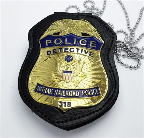 Buy Roytil American Amtrak Railway Badge and Inlaid Leather Cushion ...