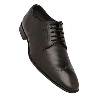 Buy Lee Cooper Mens Leather Lace Up Smart Formal Shoes (Black_11) at ...
