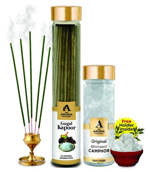 The Aroma Factory Original Bhimseni Camphor Kapoor & Gugal Kapoor ...