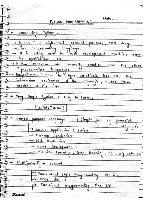 Python Full Notes - ae oP DALG: dee seaesstnces fs PyTHon. PROGRAMMING ...