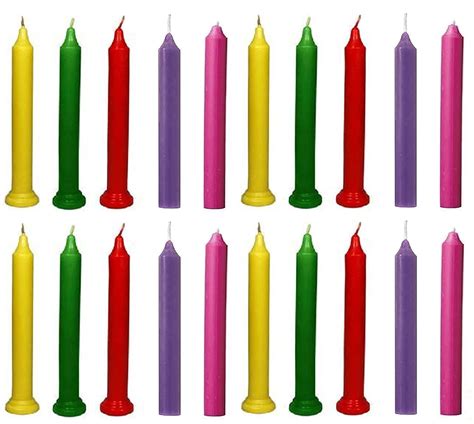 Kuber Selection Pack of 15 Pcs 4.5 Inch Premium Multicoloured Taper ...