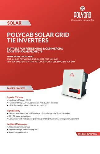 Solar Inverter - Polycab 6kw Solar Inverter Service Provider from Chennai