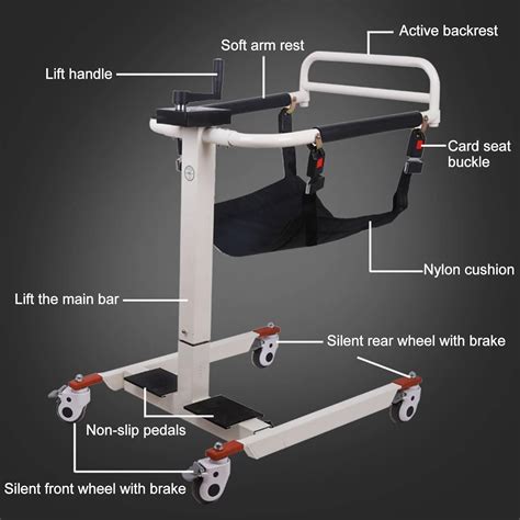 Buy Patient Lift Wheelchair for Home, Bathroom Shower Wheelchair ...