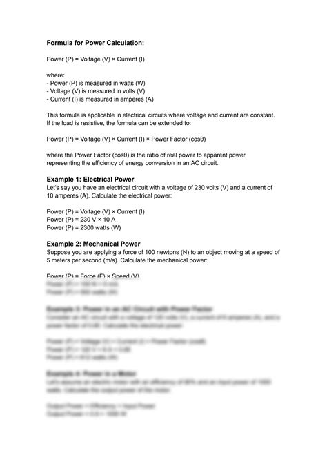 Power Calculation Formula 的图像结果