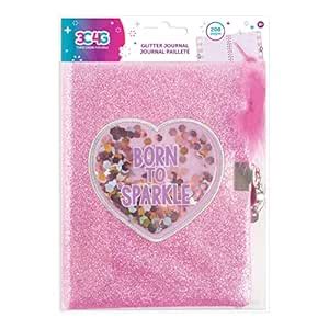 3C4G Born to Sparkle Confetti Locking Journal - Secret Diary for Girls ...