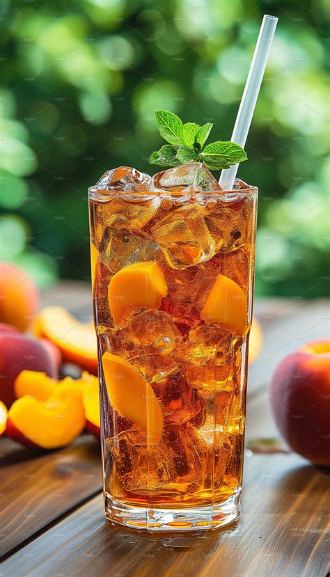 Refreshing Peach Iced Tea