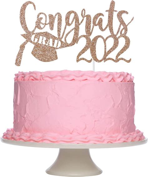Congrats Grad 2022 Graduation Cake Topper Rose Gold India | Ubuy