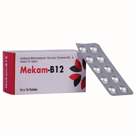 Buy Mekam-B12 SL Tablet 10's | 19 Minutes Delivery | Apollo Pharmacy
