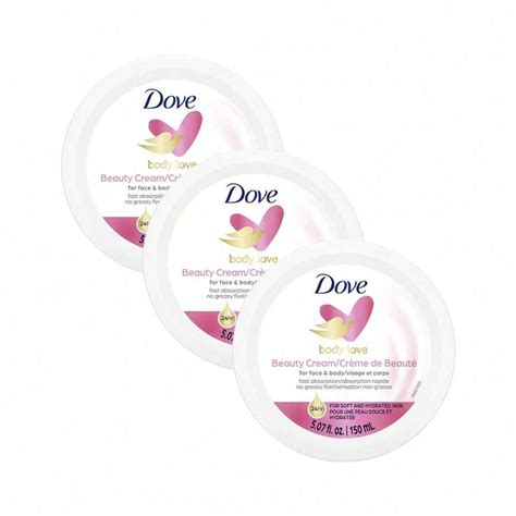 Dove Beauty Cream - Pink By Dove For Women - 5 Oz Cream - Pack Of 3 ...