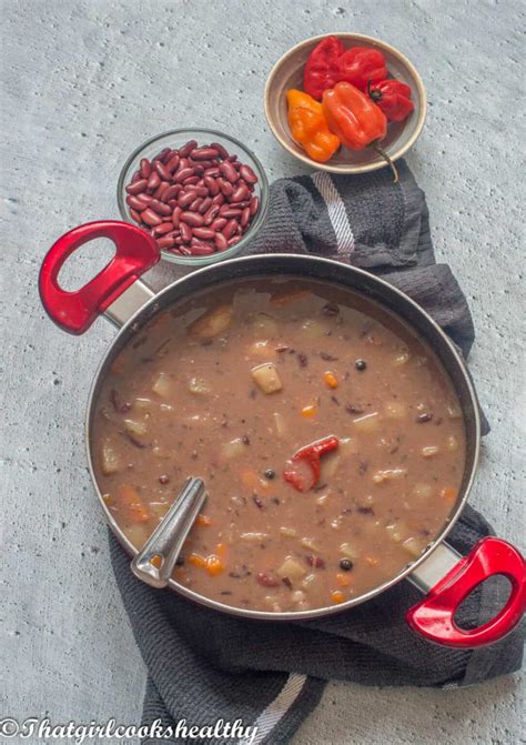 Jamaican Red Peas Soup Without Meat - That Girl Cooks Healthy