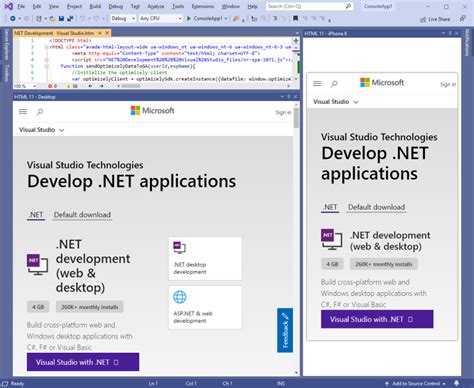 Image result for HTML Visual Studio 2019