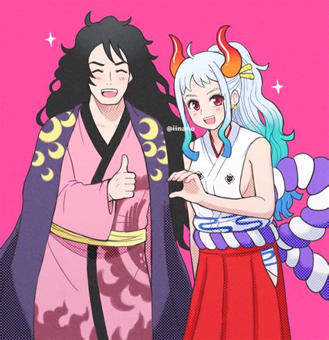 yamato and kouzuki momonosuke (one piece) drawn by iinano_(inanosuke ...
