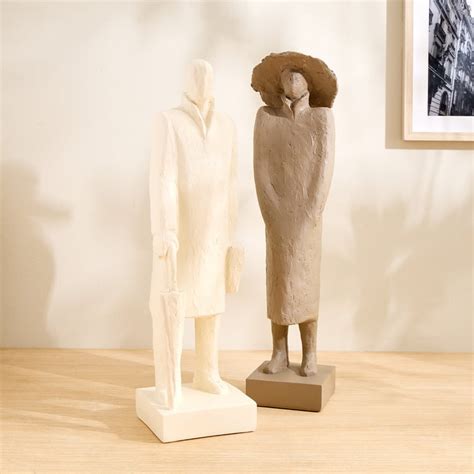 Buy Grain Buff Polyresin Man Holding an Umbrella Figurine from Home ...