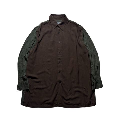 Made in Italy panel switching knit shirt | NOIR ONLINE