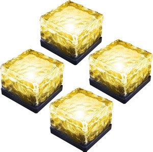 Epyz Solar Light Outdoor Glass Bricks Waterproof LED Lamp for Home ...