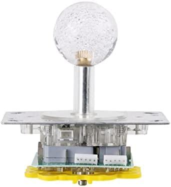 Arcade Joystick, LED Colorful Illuminated Joystick Switchable Classic 4 ...