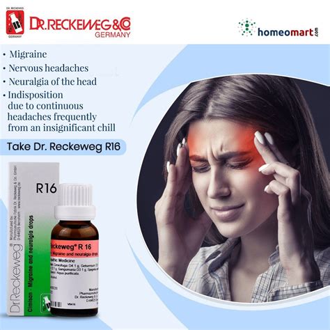 Reckeweg R16 Migraine and Neuralgia homeopathy drops, Get 15% off ...