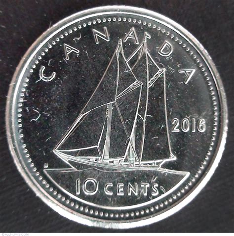 10 cents 2016, Elizabeta a II-a (1953-2022) - Canada - Monedă - 39101