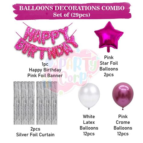 Buy PartyCorp Happy Birthday Decoration Kit Combo 30 Pcs - PCP-COM10281 ...