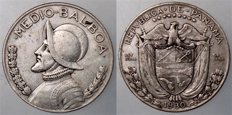 Panama, 1930 Silver Half Balboa | North & Central American and ...