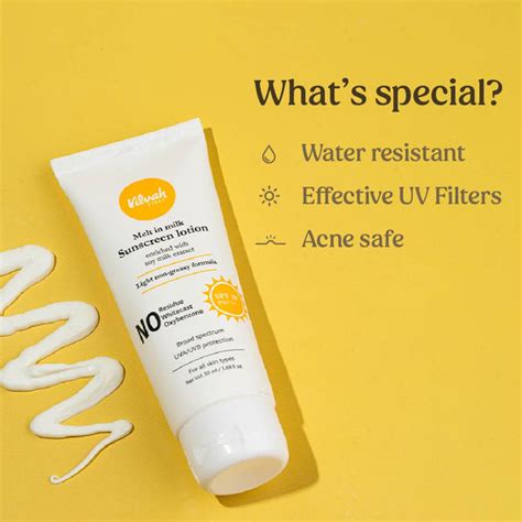 Sunscreen SPF 50 PA+++ Melt-In Milk