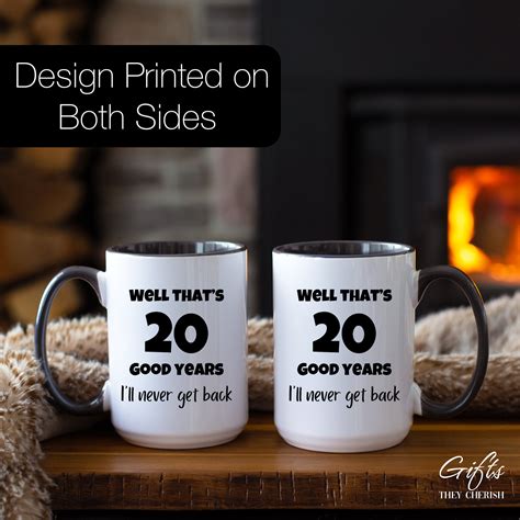 20 Year Work Anniversary Funny Gift, 20 Good Years I'll Never Get Back ...